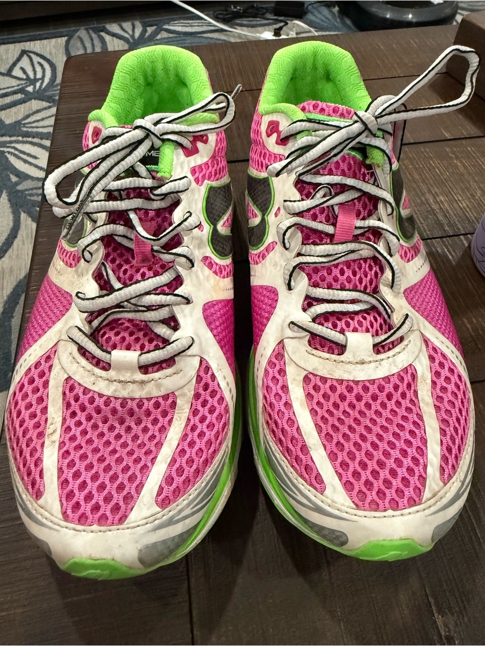 Newton Women’s Pink and Green Athletic Running Shoes